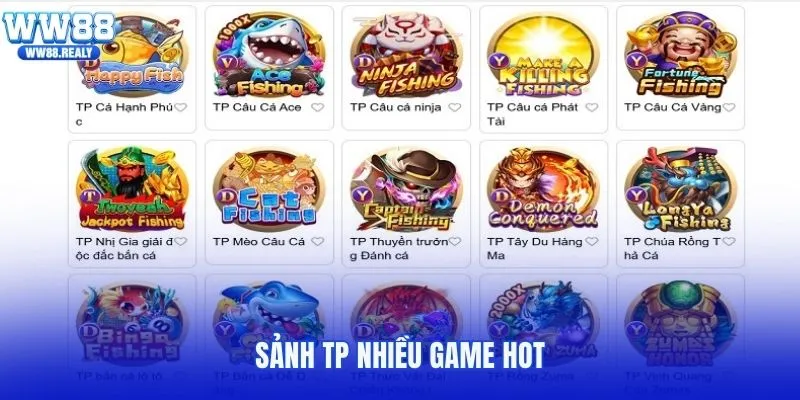 Sảnh TP nhiều game hot