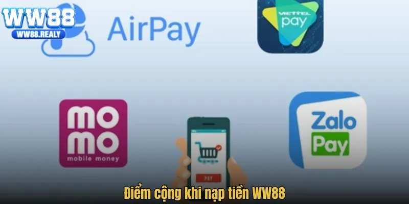 Điểm cộng khi nạp tiền WW88